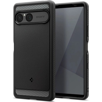 Spigen Удароустойчив кейс за Sony Xperia 10 VII от Spigen Rugged Armor - Matte Black (8800283306538)