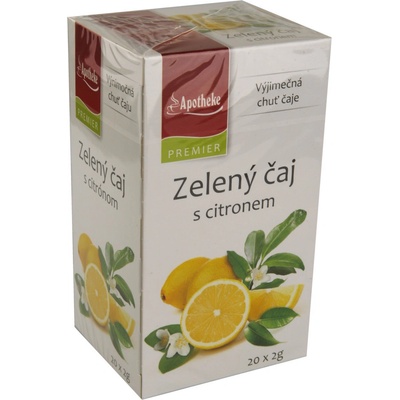 Apotheke Zelený čaj s citronem 20 x 2 g