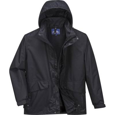 Portwest argo s507 / Дишащо водоустойчиво 3в1 яке - Черно xxxl (s507bkrxxxl)