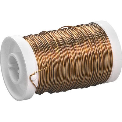 KNORR - Lakovaný medený drôt (red gold, 50 m)