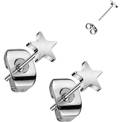 Steel Edge titanové náušnice pecky SET23ER09 steel