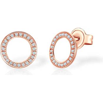 Image 1 of SAVICKI Circle обеци: розово злато. диаманти