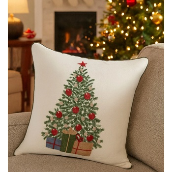 Eurofirany vianočný strom biela Polyester 45 x 45 cm