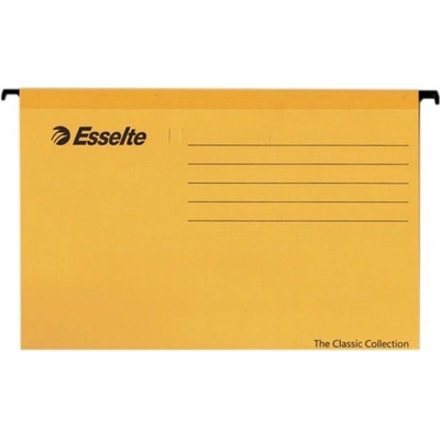 Esselte Папка картотека Herlitz Easyorga, V-образна, изработена от картон, за документи с формат до А4, жълта (OK1873)