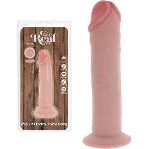  Реалистично дилдо с вендуза и двойна плътност, 29, 5см. - Get Real Deluxe Thick (D-245025)