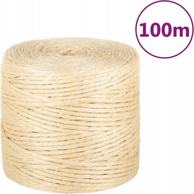 SHUMEE Provaz 100 % sisal 4 mm 100 m