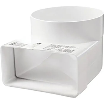 Image 1 of VENTS КОЛЯНО ПЛОСКО КРЪГЛО ЗА ВЪЗДУХОВОД 521 55х110 ПВЦ (63070,511)