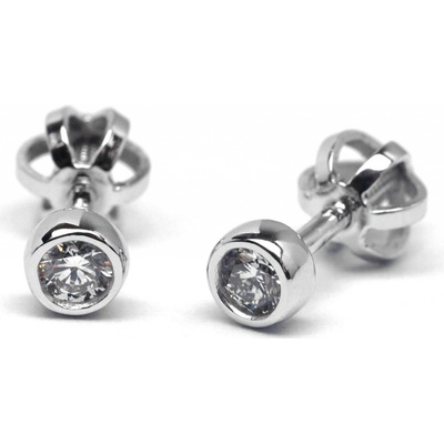 Klenoty Budín diamantové z bílého zlata J-28297-17 pecičky