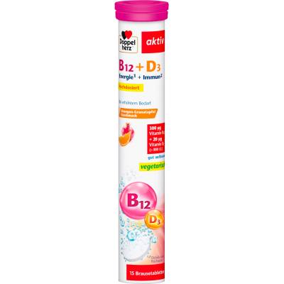 Doppelherz Ефервесцентни таблетки aktiv B12 + D3 - 15 ефервесцентни таблетки