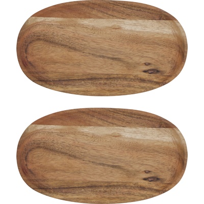 House Doctor Подноси за сервиране House Doctor дървени 22, 5 см 2 бр (206972011)