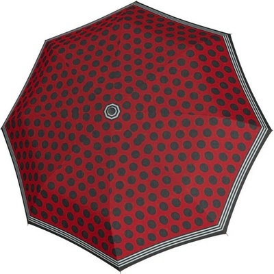 Edda skládací plne automatický dámsky dáždnik červený