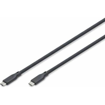 Digitus AK-300344-020-S Silikónový USB-C na USB-C USB 4 Gen2 20G 8K60Hz 240W 2m černý