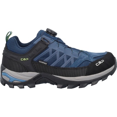 CMP Мъжки мултиспорт обувки CMP Rigel Low Fitgo Trekking Shoes WP Multisport shoes - Blue Ink / Yellow Fluo - размер 44 (EU) (022-1320-0216)
