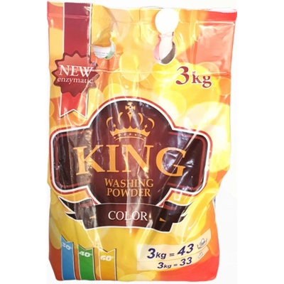 King Prací Prášek pro barevné prádlo 3 kg