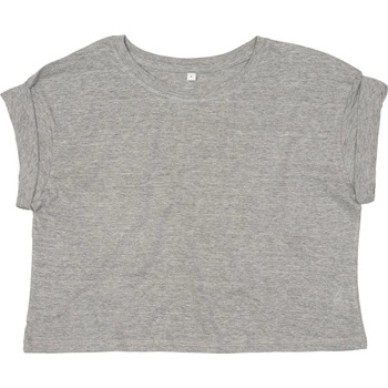 Mantis Dámske Crop top tričko Šedý melír