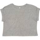 Mantis Dámske Crop top tričko Šedý melír