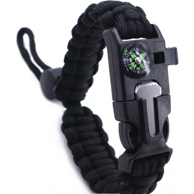 KPZ Outdoor Paracord 5 v 1 nastavitelný černá – Zboží Dáma