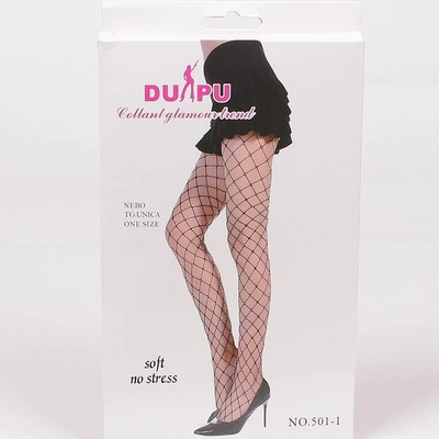 Чорапогащник в телесен цвят от едра мрежа с камъчета