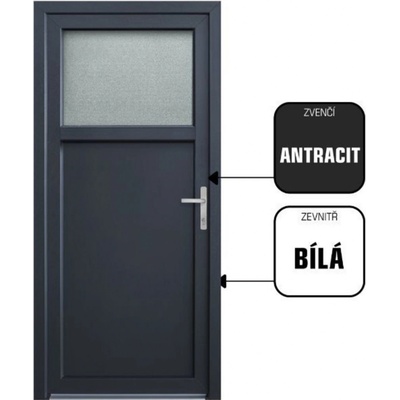 CanDo DRAVA bílá/antracit levé 98 x 208 cm – Zbozi.Blesk.cz