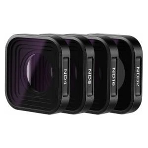NEEWER 4 Pack ND Filter Kit, Multicoated Neutral Density Lens Filter Set (ND4/8/16/32) with Aluminum Frame & Optical Glass Compatible with GoPro Hero 13 / 12 / 11 / 10 / 9 - 10101888