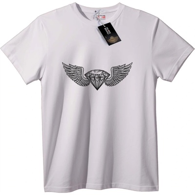 NOONEBRAND Тениска Крилат Диамант - L, White