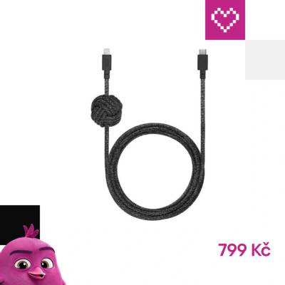 Native Union NCABLE-CL-CS-BK-NP USB typ C - Apple Lightning 3m černý
