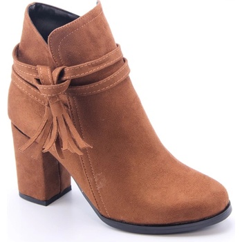 Johns Athletic Дамски боти от велур 2945 - Таба #360249 (360249_Кафяво)