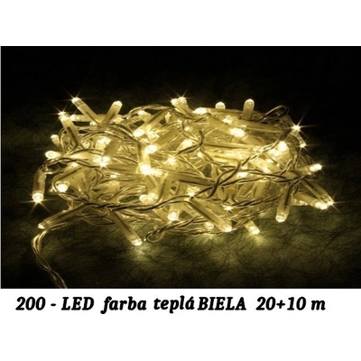 Linder Exclusiv LED svetelná reťaz 2OO LED - teplá biela LE-LK003W