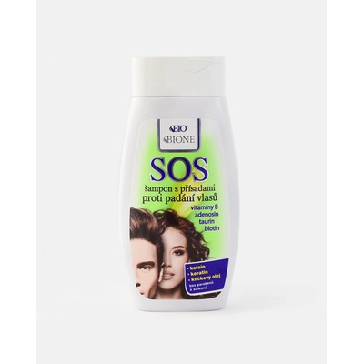 BC Bione SOS šampón s prísadami proti padaniu vlasov 250 ml