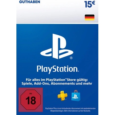 PlayStation dárková karta 15 € DE