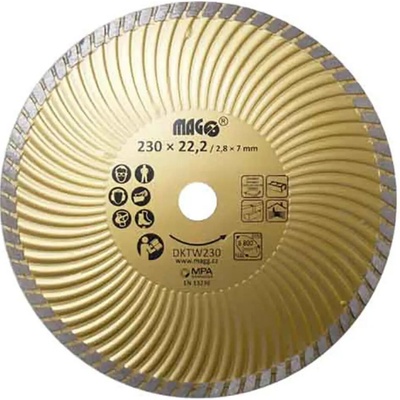 Magg Diamantový kotouč 230 x 22,2 mm DKTW230