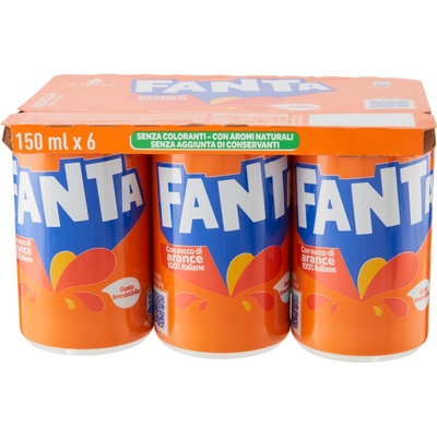 Fanta Orange Lattine plech 6 x 150 ml
