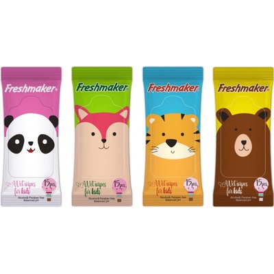 Freshmaker vlhčené ubrousky 15 ks Kids