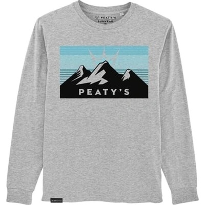 Peaty's Pubwear tričko 3 Peaks Sunrise/Heather Grey