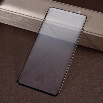 Извит 3D удароустойчив стъклен протектор покриващ целия екран за Samsung Galaxy S10+ - цвят черен