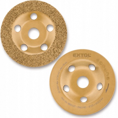 DIAMANTOVÝ KOTOUČ BRUSNÝ KOTOUČ 125MM P45 PRO BROUŠENÍ BETONU DŘEVA SDK SÁDROKARTONU