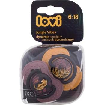 LOVI Jungle Vibes Dynamic Soother Girl 6-18m силиконова динамична залъгалка-биберон 2 бр