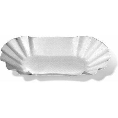 Wimex Papierová miska oválna 90x160x30mm biela