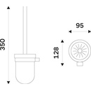 Nimco Nava WC štětka chrom 28094KU