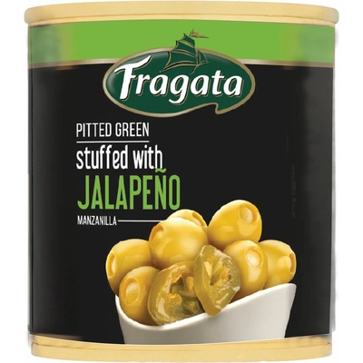 Fragata Zelené olivy Manzanilla s chilli papričkami Jalapeňo 200 g – Zboží Dáma Fragata Zelené olivy Manzanilla s chilli papričkami Jalapeňo 200 g – Zboží Dáma