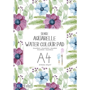 Sense Скицник за акварелни картини, a4, 160 гр, 20 листа (10831)