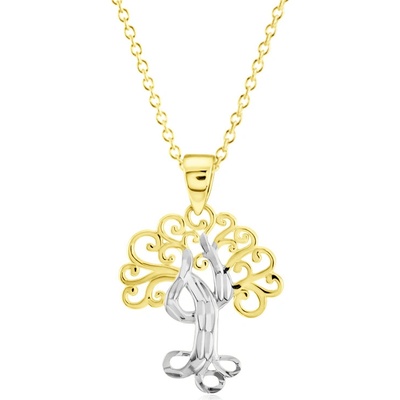 Gemmax Zlatý řetízek se stromem života GUSCN-40351-36261