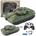 LEAN Toys Remote Controlled Military Tank T90 with Lights and Sounds Green 1: 18