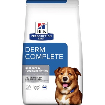 Image 1 of Hill's HILL'S Prescription Diet Derm Complete Canine Суха храна за кучета, диетична, дерматологична, 12 kg