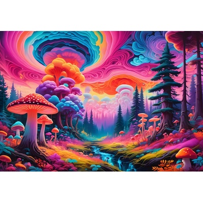 Alipson Puzzle - Puzzle Mushroom Forest - 1 000 piese