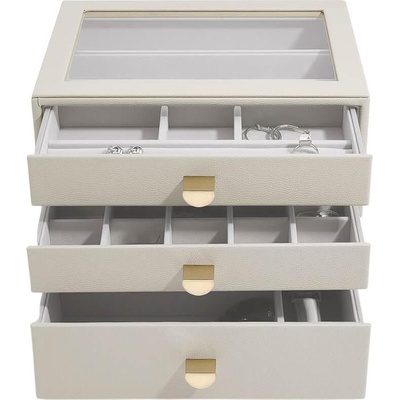 Stackers Ковчеже за бижута Stackers с 3 чекмеджета cлassic светлобежово (75889)