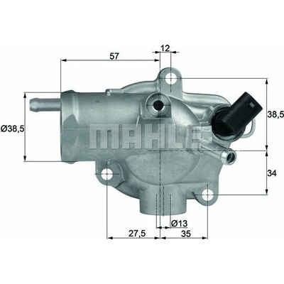 TH1392 MAHLE ORIGINAL Termostat, chladivo