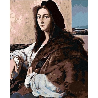 zuty Malování podle čísel Portrét mladého muže (Raphael) 80 x 100 cm bez rámu a bez vypnutí plátna