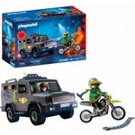 Playmobil City Action SWAT vehicle | With police officer, criminal motorcycle and nail tape | Childrens toys from 4 years | 72066