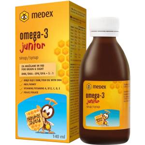 Medex Omega-3 Junior Сироп с рибено масло, 140 ml, Medex